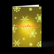 Christmas Snowflakes Gold In English cards by Yve_13 Christmas Snowflakes Gold In English cards