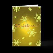 Christmas Snowflakes Gold In English I cards by Yve_13 Christmas Snowflakes Gold In English I cards