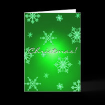 Christmas Snowflakes Green In English I cards by Yve_13 Christmas Snowflakes Green In English I cards