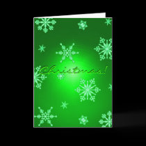 Christmas Snowflakes Green In English I cards by Yve_13 Christmas Snowflakes Green In English I cards