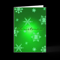Christmas Snowflakes Green In English I cards by Yve_13 Christmas Snowflakes Green In English I cards