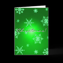 Christmas Snowflakes Green In English I cards by Yve_13 Christmas Snowflakes Green In English I cards