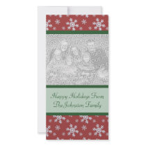 Christmas Snowflakes Holiday Photo Cards