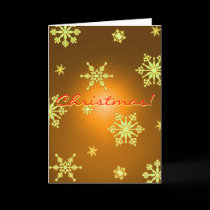 Christmas Snowflakes Orange In English I cards by Yve_13 Christmas Snowflakes Orange In English I cards