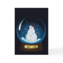 Christmas Snowglobe Blank Card