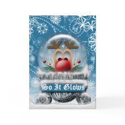 Christmas Snowglobe Greeting Card by TDSwhite