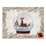 Christmas Snowglobe Postcard