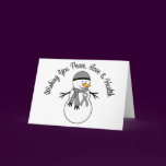 Christmas Snowman Brain Cancer Ribbon