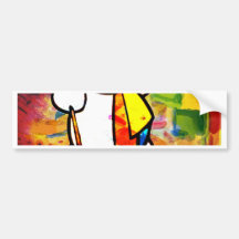 CHRISTMAS SNOWMAN BUMPER STICKER