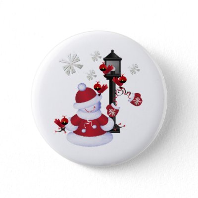 Christmas Snowman buttons