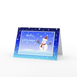 Christmas snowman - Card card