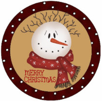 Christmas Snowman Christmas Tree Ornament photo sculptures