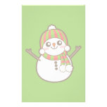 Christmas Snowman Customised Stationery