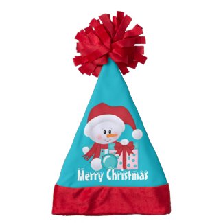 Christmas Snowman Holiday cartoon hat Santa Hat