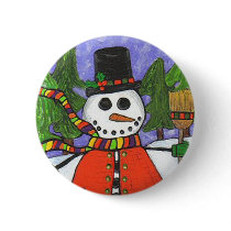 Christmas Snowman - Holiday Magic button