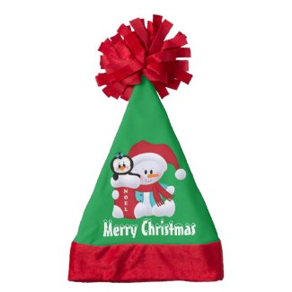 Christmas Snowman Holiday Santa hat