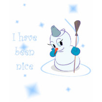 Christmas Snowman I have been Nice t-shirts