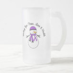 Christmas Snowman Leiomyosarcoma Ribbon mugs