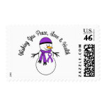 Christmas Snowman Leiomyosarcoma Ribbon stamps