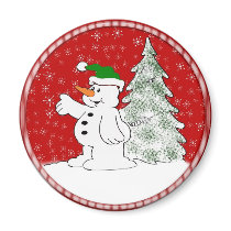 Christmas Snowman magnets