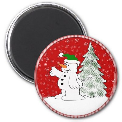 Christmas Snowman magnets