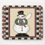 Christmas Snowman Mousepad mousepad