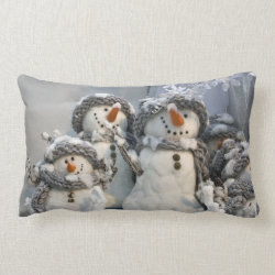 Christmas snowman pillow