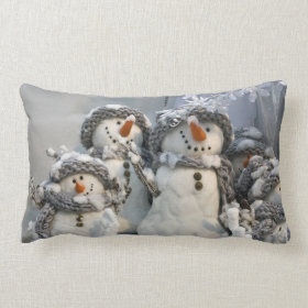 Christmas snowman pillow