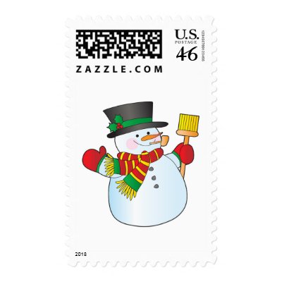 Christmas Snowman Stamps by Maria_K_Bell