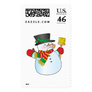 Christmas Snowman stamp