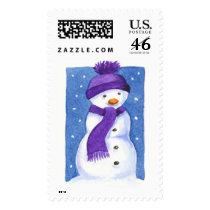 Christmas Snowman Stamp