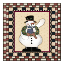 Christmas Snowman Poster posters
