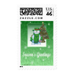 Christmas Snowman Stamp