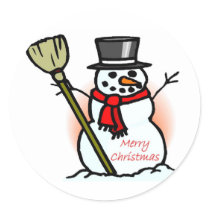 Christmas Snowman stickers