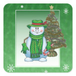 Christmas Snowman Sticker
