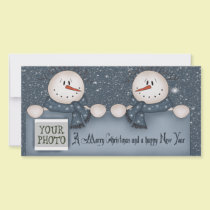 Christmas Snowmen photo cards