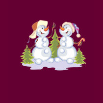 Christmas Snowmen Womens Dark Long Sleeve Shirt by Jamene_Clothing Christmas Snowmen Womens Dark Long Sleeve Shirt