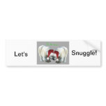 Christmas Snuggling Polar Bears Bumper Sticker