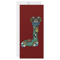 Christmas Sock Cat rack cards