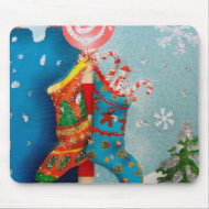 Christmas Socks Mouse Pad