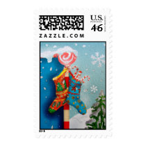 Christmas Socks Postage Stamps