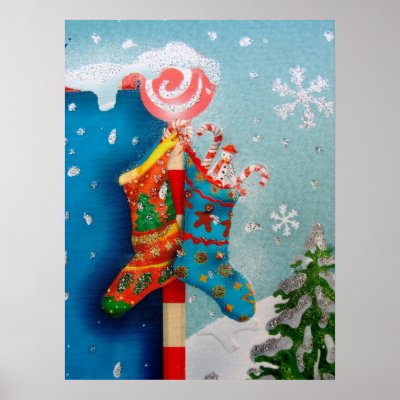 Christmas Socks Poster posters