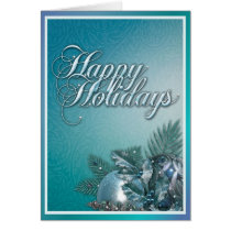 Christmas Sparkle Happy Holidays Card cards