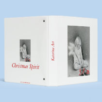 Christmas Spirit Angel Elf Binder