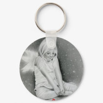 Christmas Spirit Angel Elf  Keychain