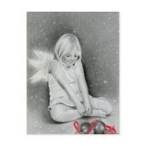 Christmas Spirit Angel Elf Postcard