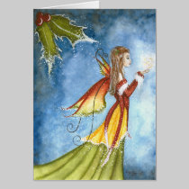 Christmas Spirit Fairy Greeting Card cards