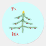Christmas Spirit Gift Tag Stickers