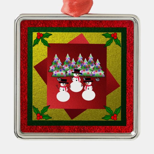 christmas square ornament zazzle christmas square ornament zazzle