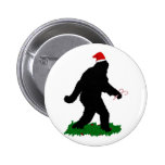 Christmas Squatchin' Pinback Button